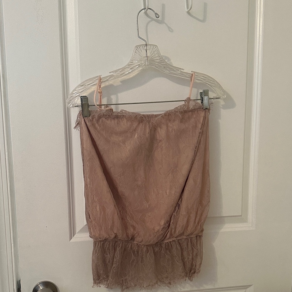 Moda International Lace Camisole in Blush Pink